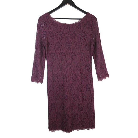 Aritzia T. Babaton Rafael Burgundy Lace Dress Size 6 - Picture 1 of 7